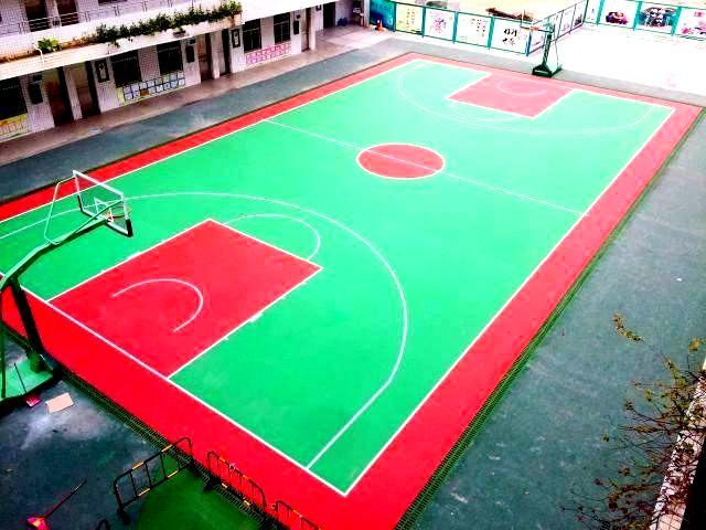 深圳新桥小学篮球场改造